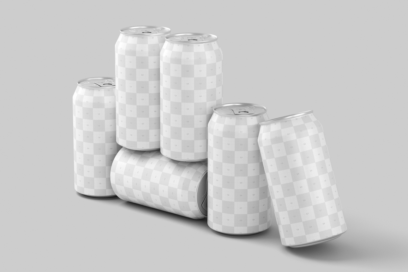 Free 330ml Soda Beer Drink Can Mockup Soft Studio Light