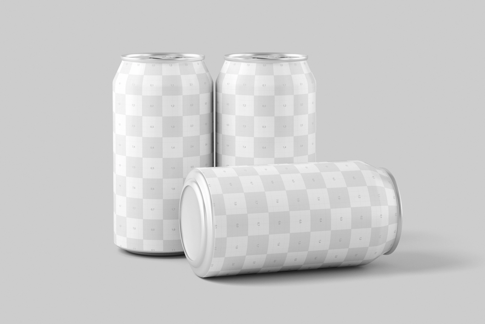 330ml Soda Beer Drink Can Mockup Clean Background