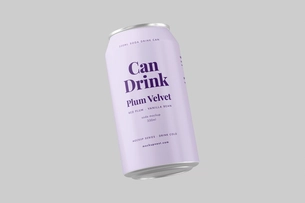 330ml Soda Beer Drink Can Mockup Angled Perspective