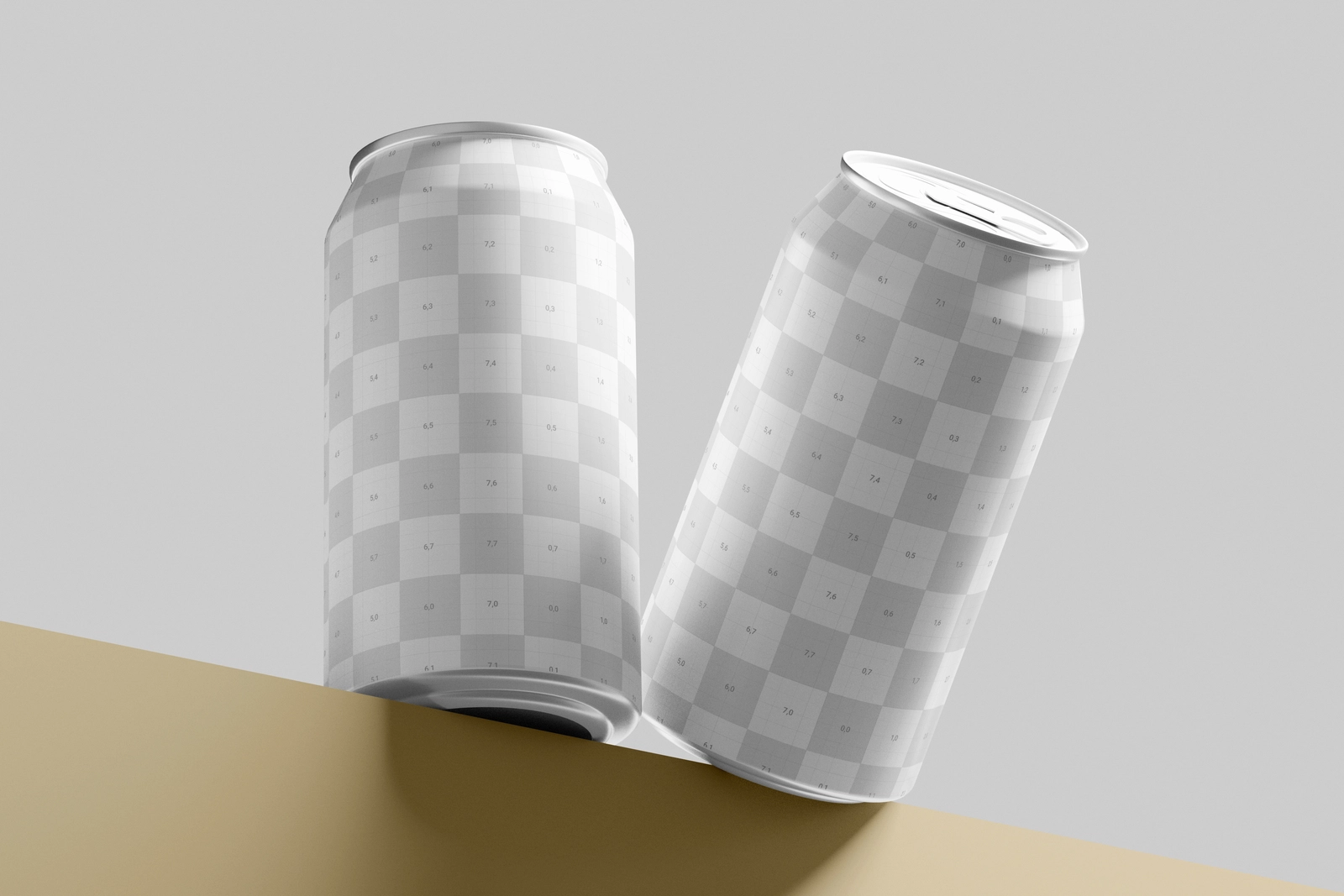 Free 330ml Beer Can Mockup