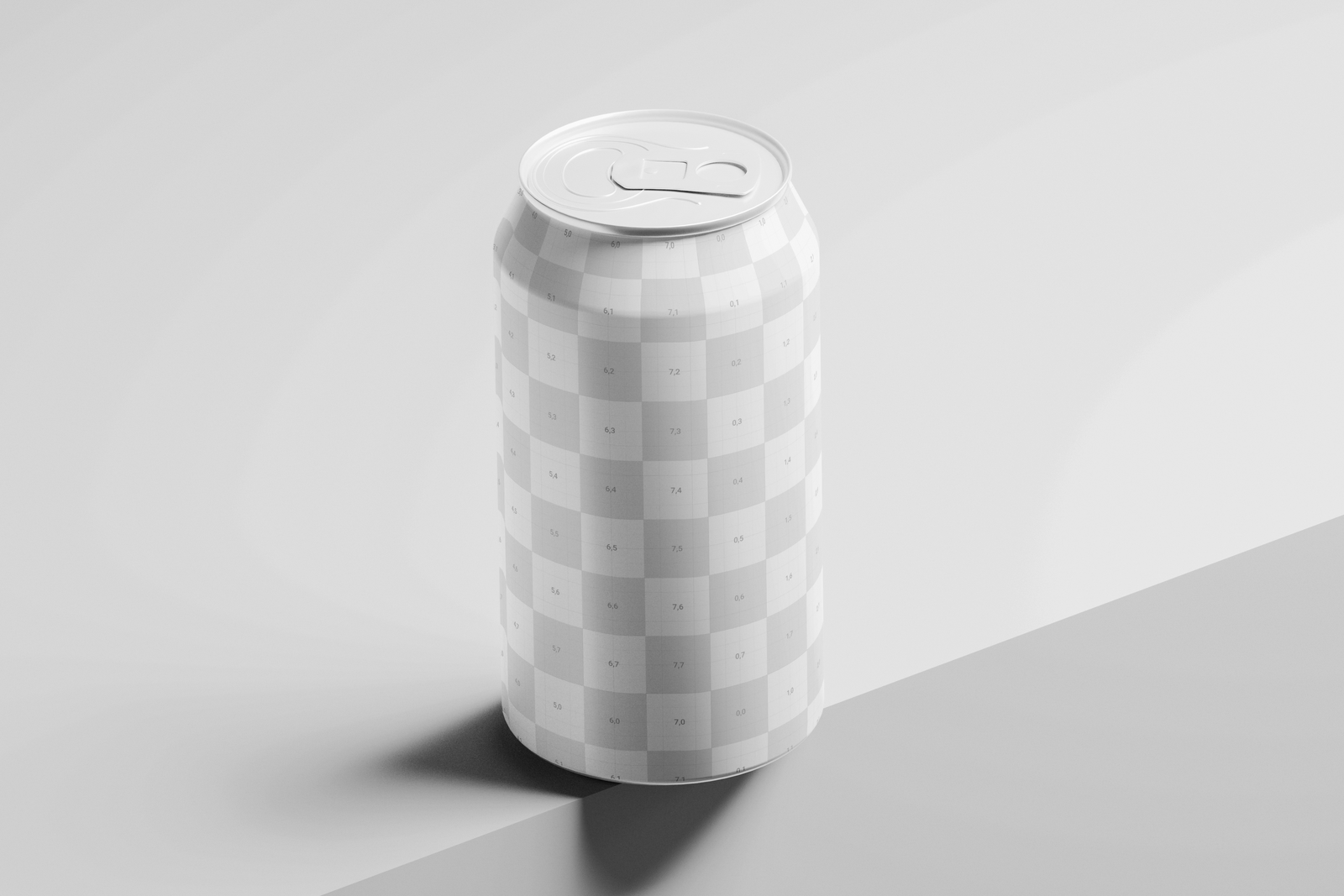 330ml Beer Can Mockup Angled View