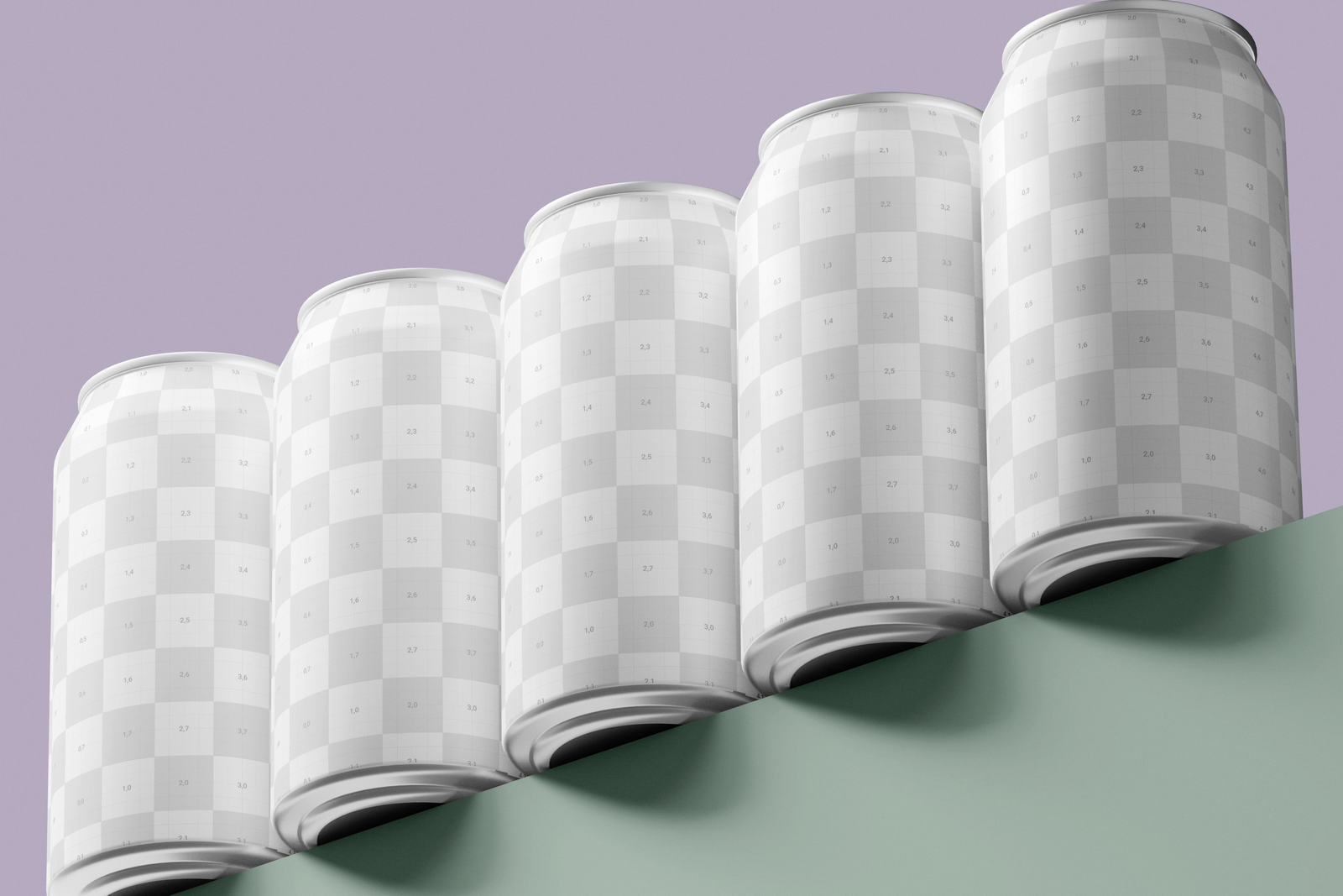 330ml Drink Can Mockup On Platform