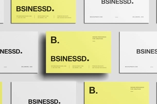 Free 85×55 Business Card Mockup Landscape Front View