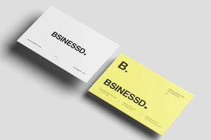 Free 85×55 Business Card Mockup On Flat Surface