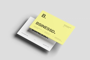 Free 85×55 Business Card Mockup High Angle Shadows