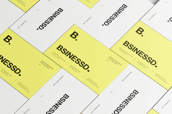 Free 85×55 Business Card Mockup Studio Top View