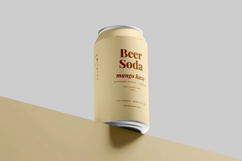 330ml Beer Can Mockup