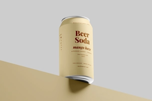 330ml Beer Can Mockup