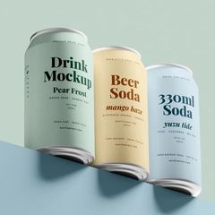 Free Soda Can Mockup