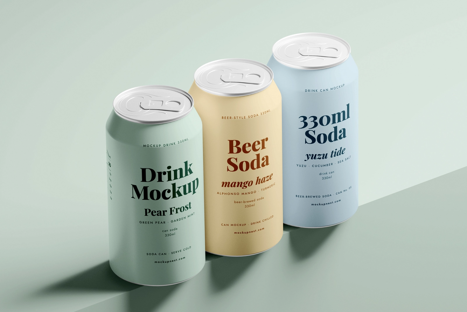 Free 330ml Can Mockup