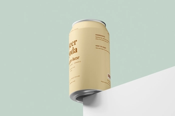 Beer Can Mockup