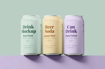 Soda Can Mockup
