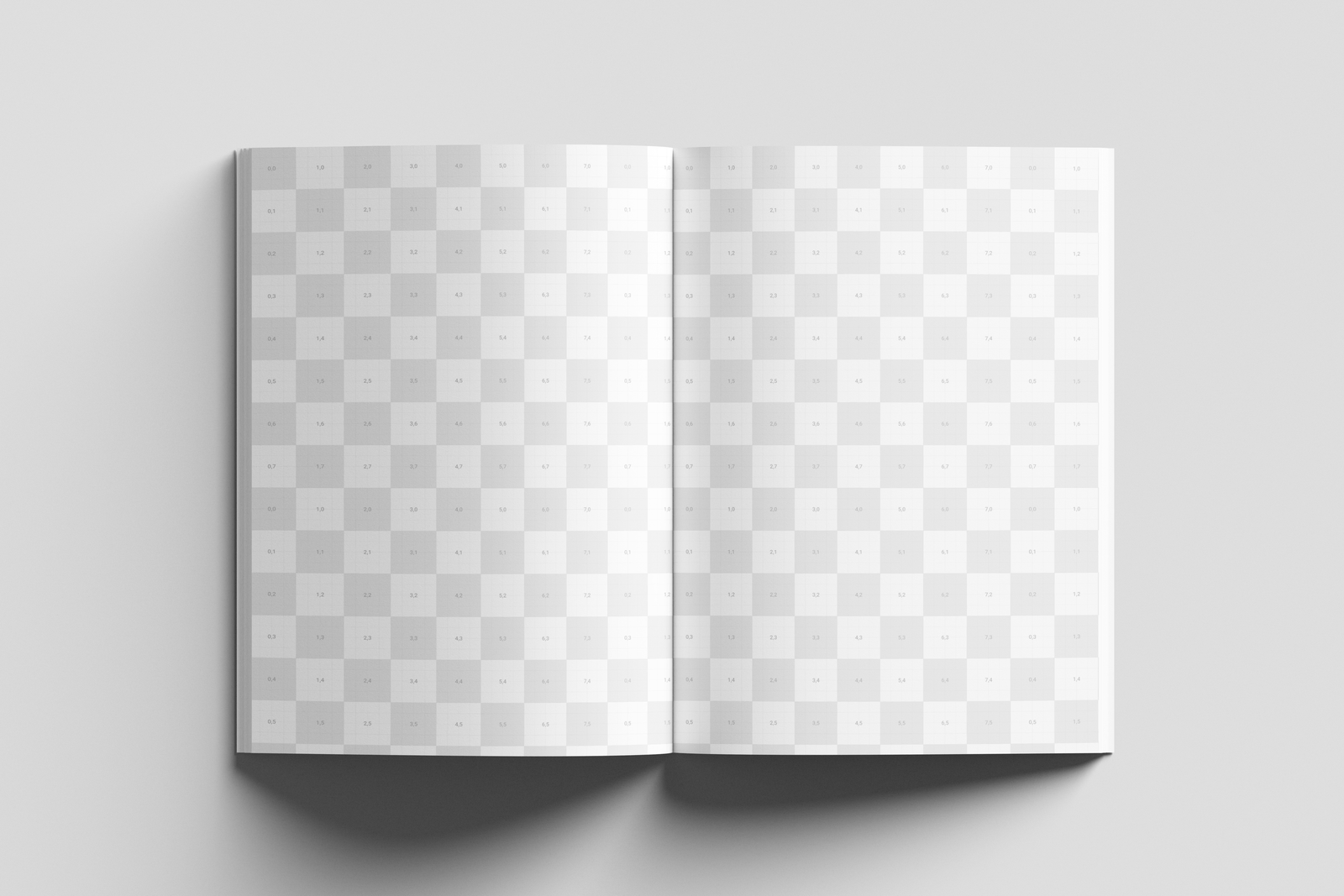 EU Magazine Mockup Top View