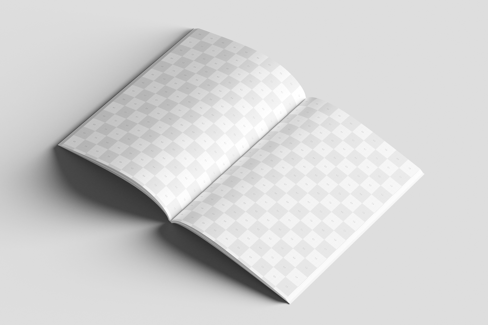 Free EU Magazine Mockup Angled Perspective