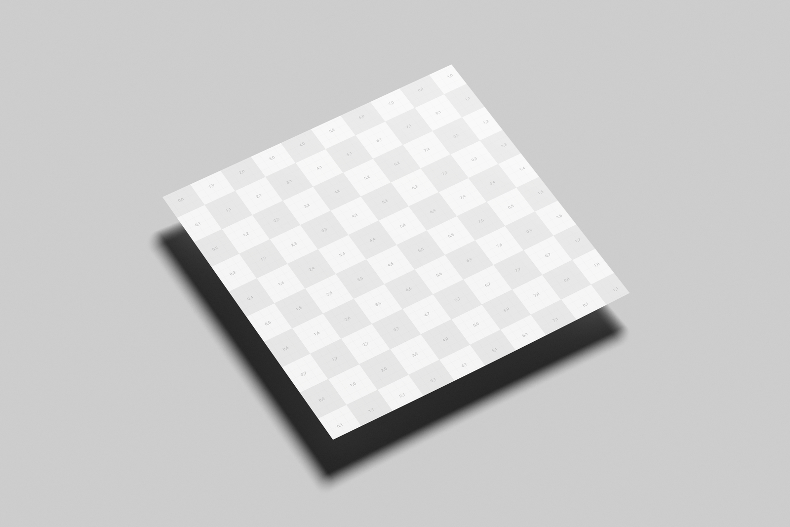 Free Square Flyer Mockup Angled View