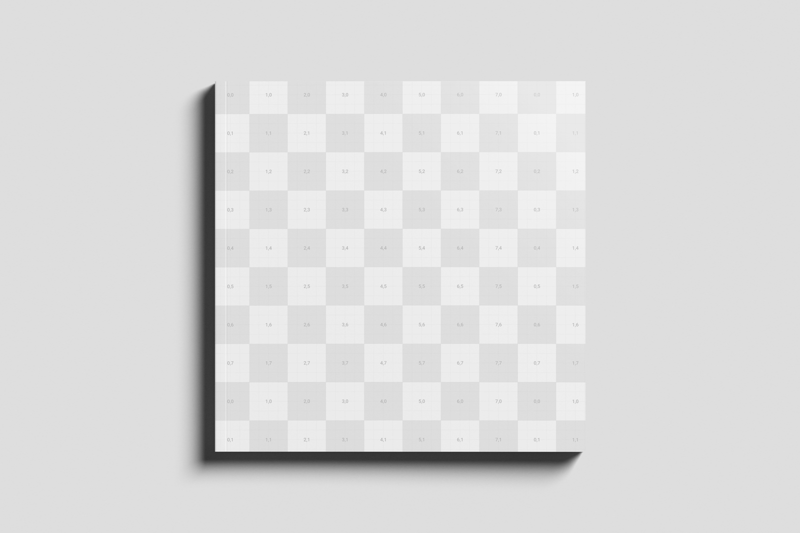 Free Square Branding Magazine Mockup PSD