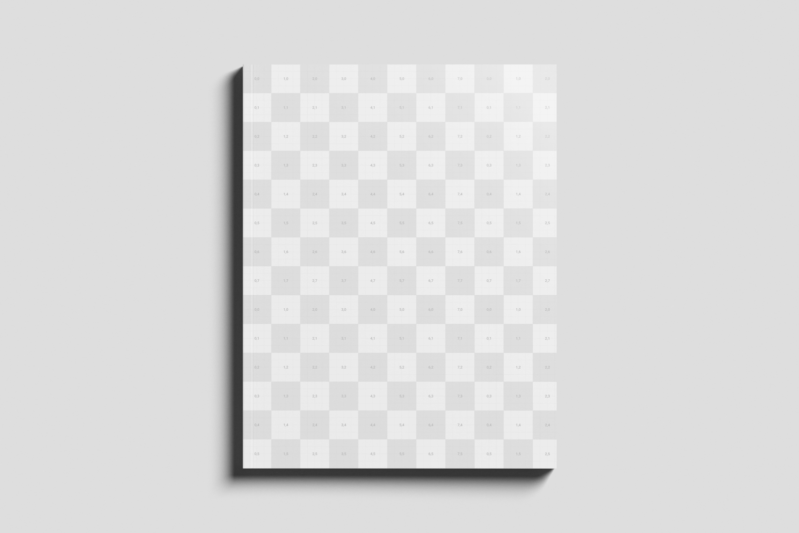 Free US Letter Publishing Magazine Mockup On Surface