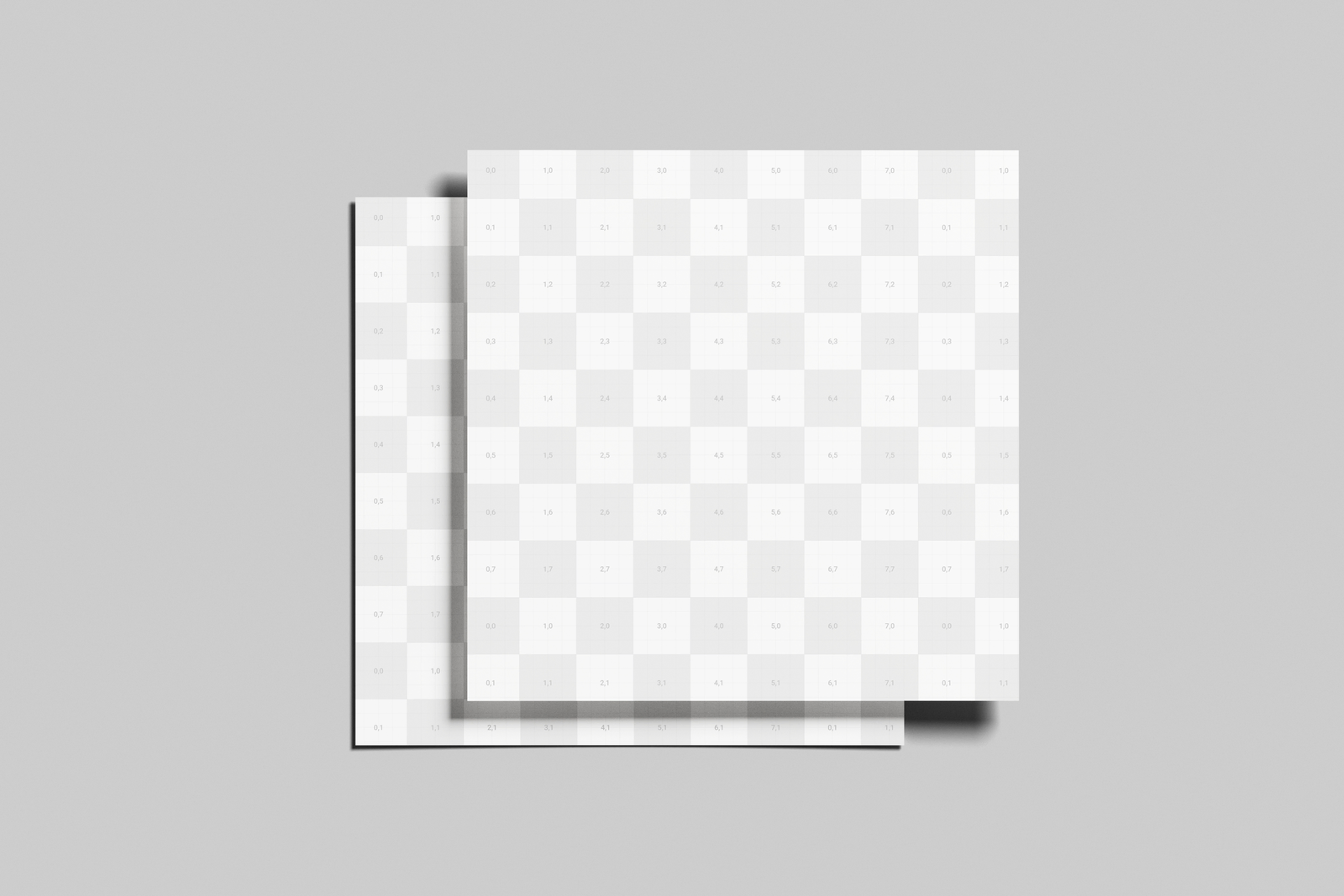 Free Square Poster Mockup On Minimal Background