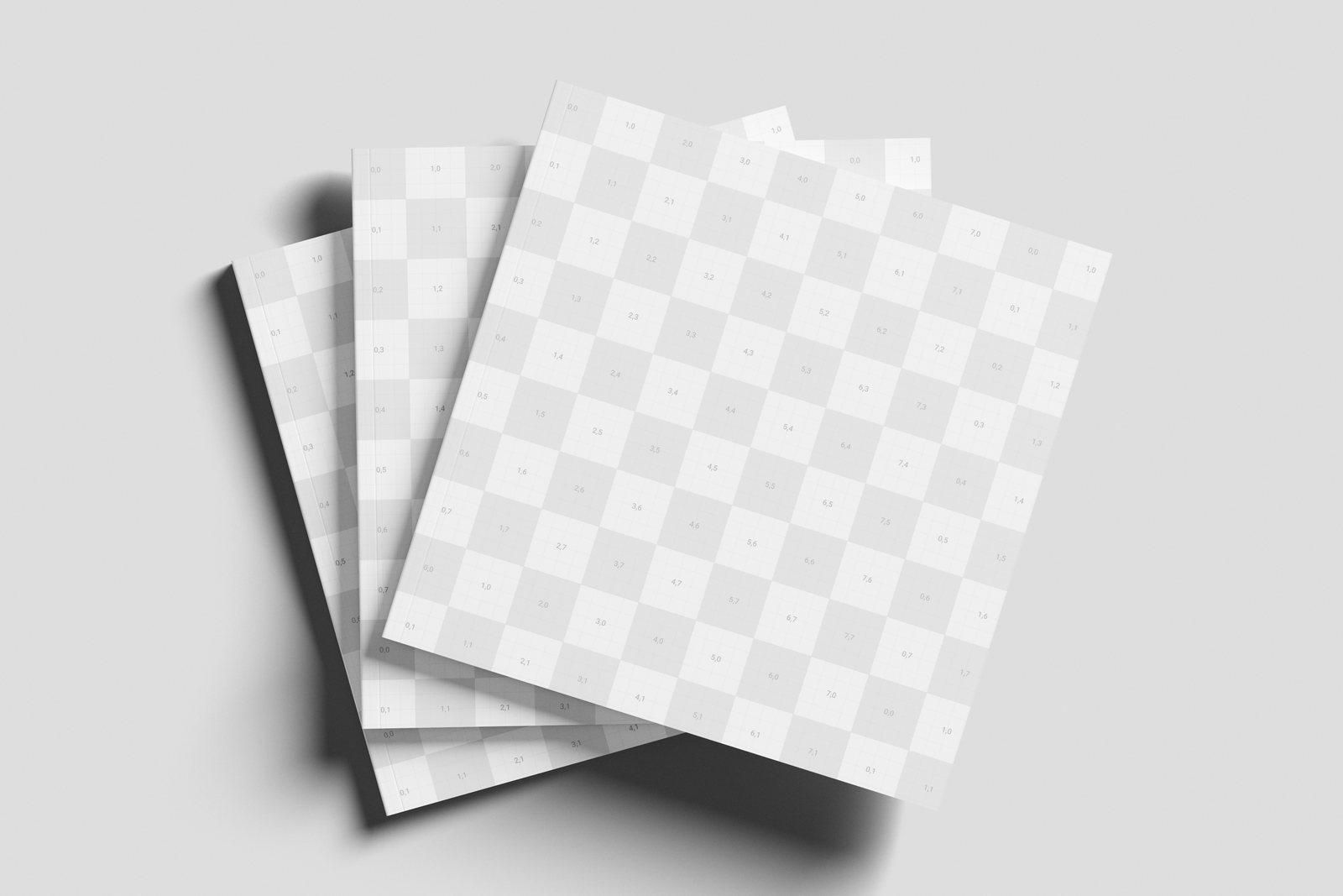 Square Print Magazine Mockup PSD