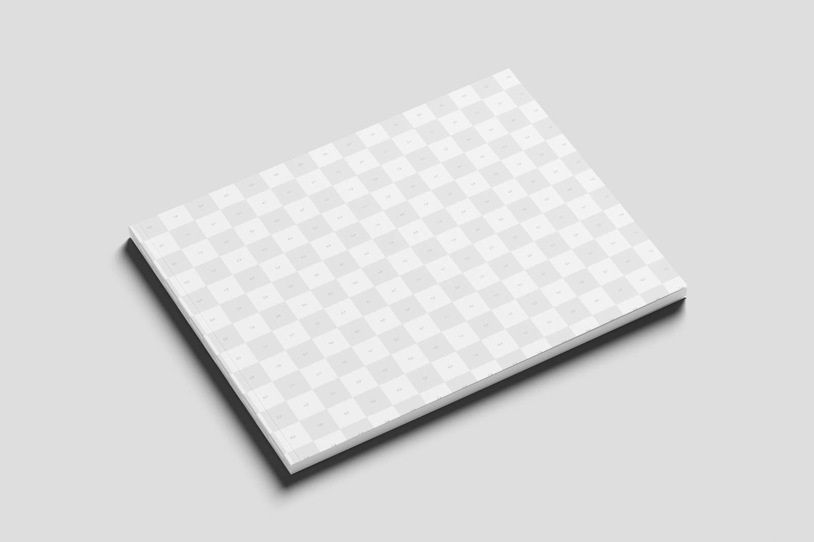 Free US Letter Horizontal Professional Magazine Mockup