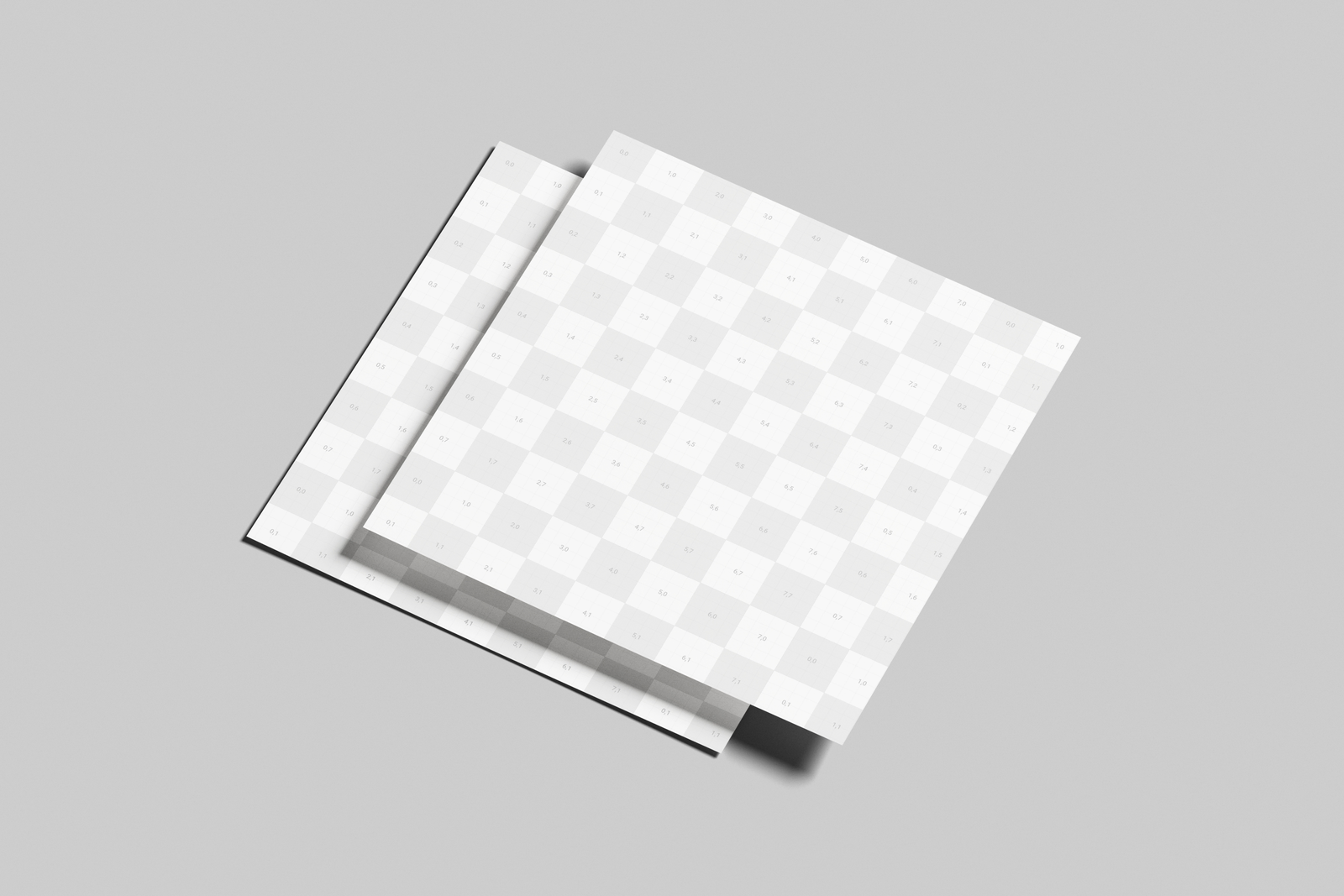 Square Flyer Mockup On Surface Angled View