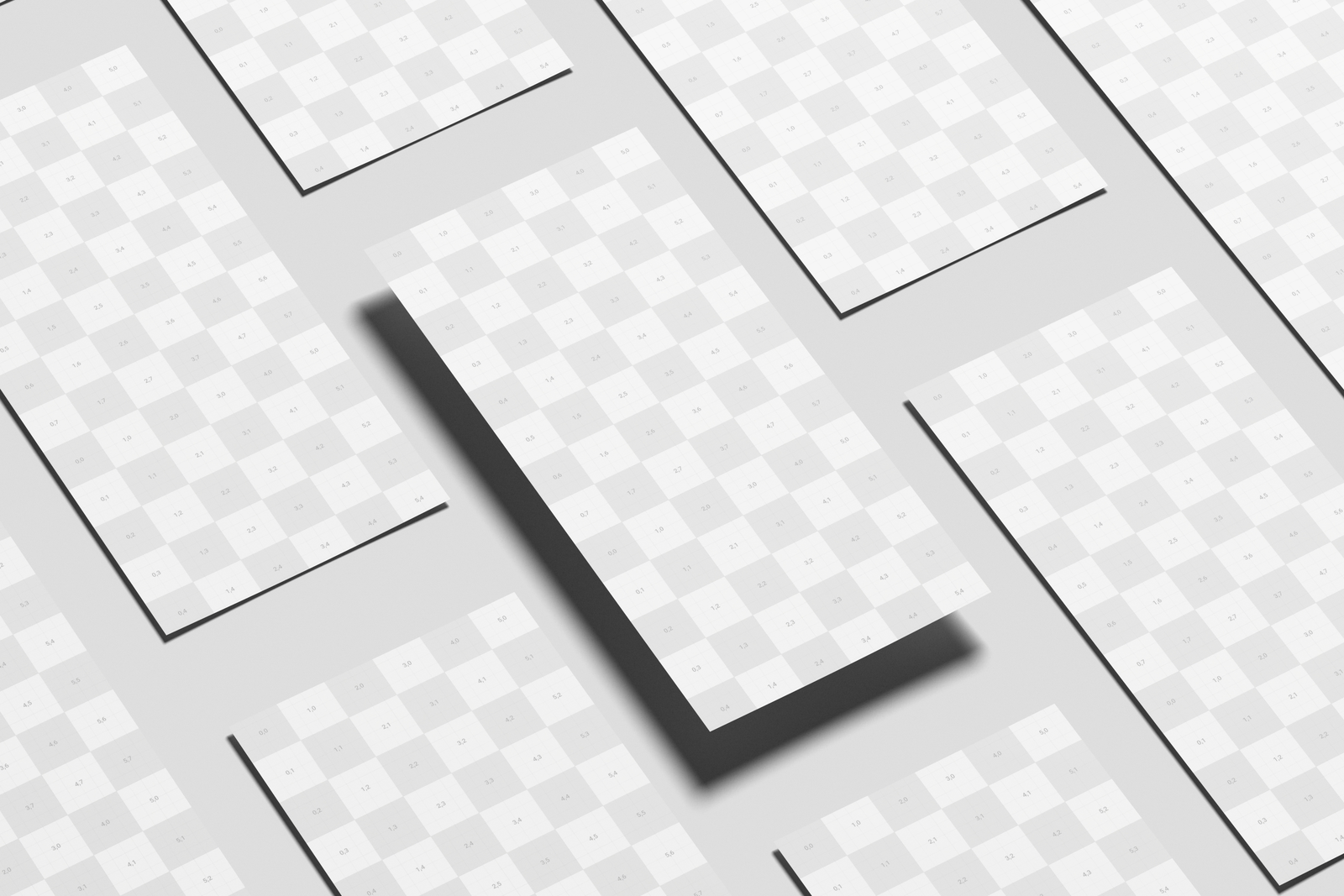 Free DL Pamphlet Mockup High Angle View