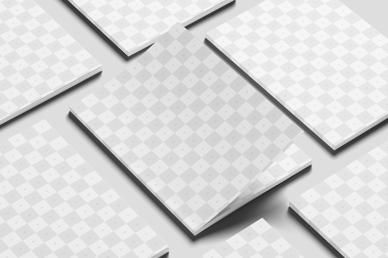 Free EU Magazine Mockup On Clean Background