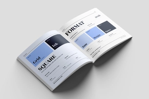Free Square Publishing Magazine Mockup PSD