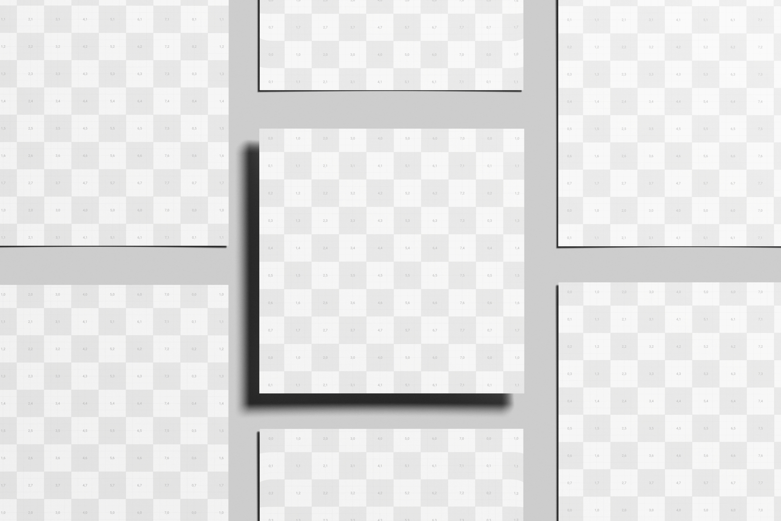 Square Handbill Mockup