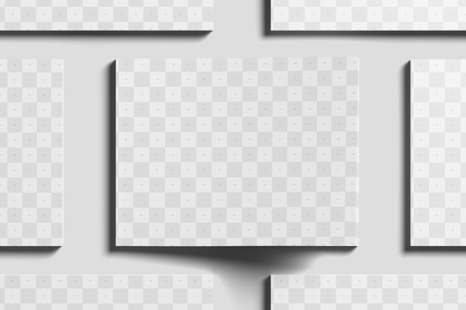 US Letter Landscape Magazine Mockup