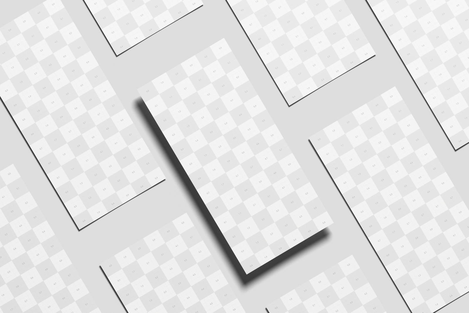 Free DL Leaflet Mockup On Surface