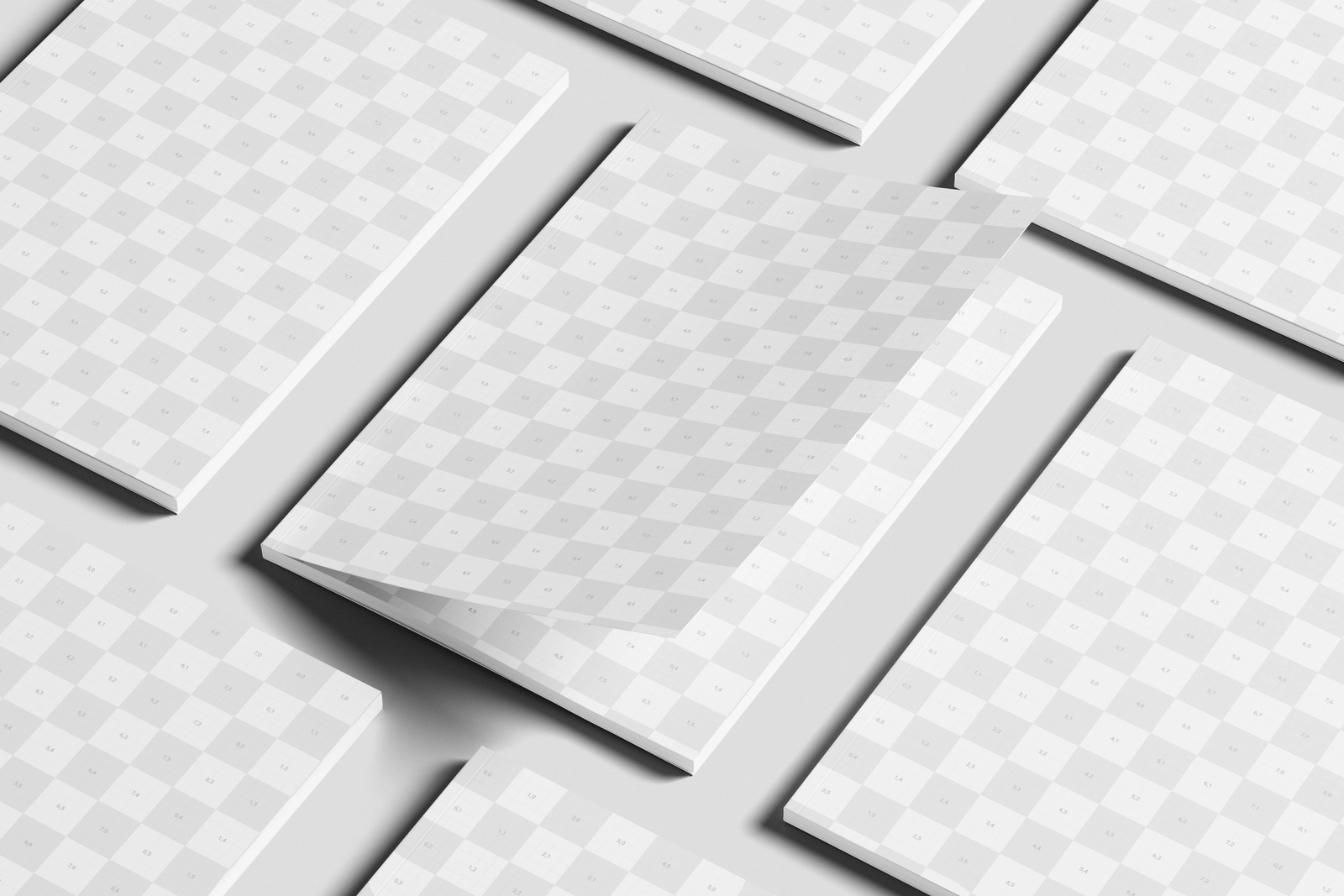 Free EU Magazine Mockup Angled View