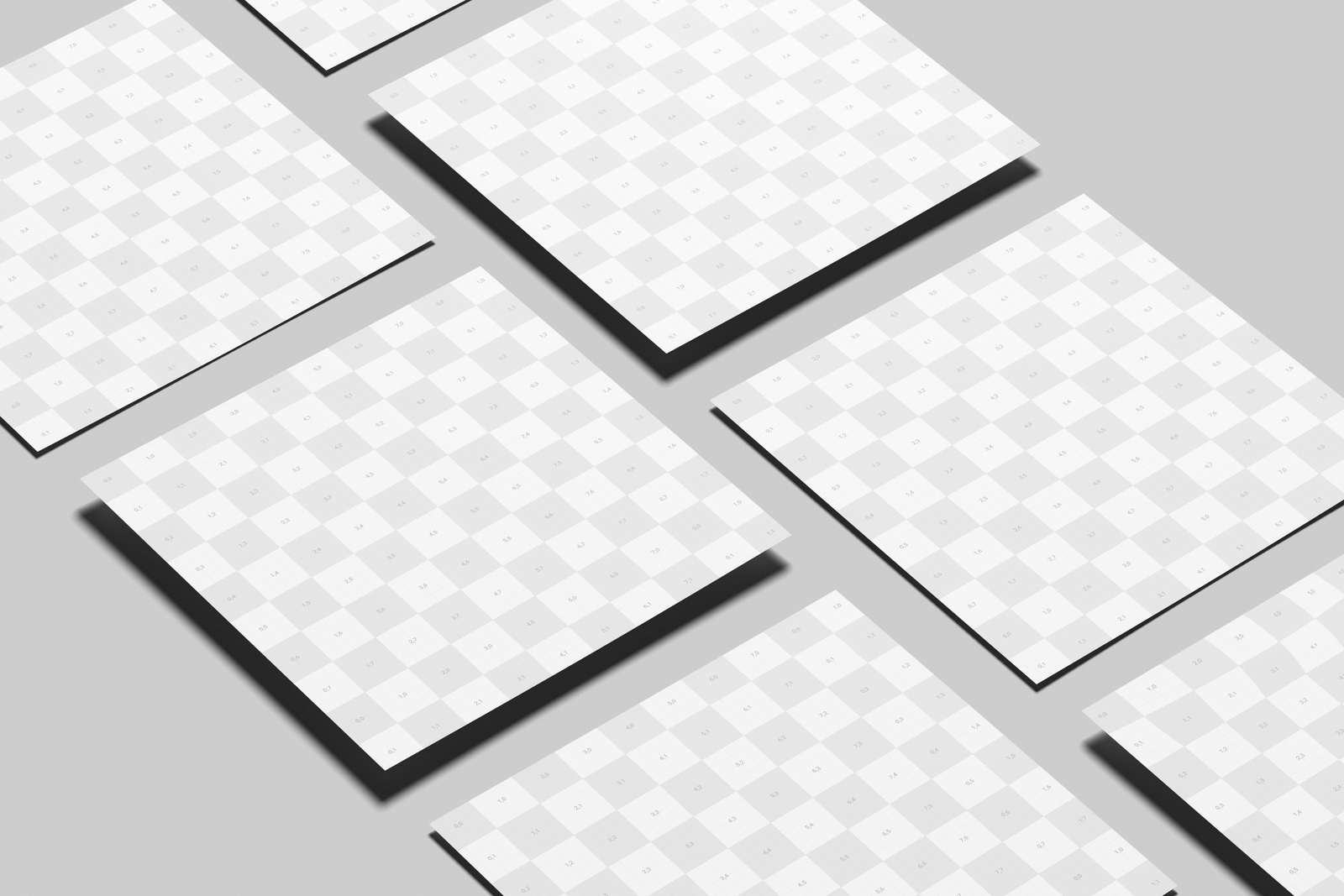 Square Poster Mockup Angled View