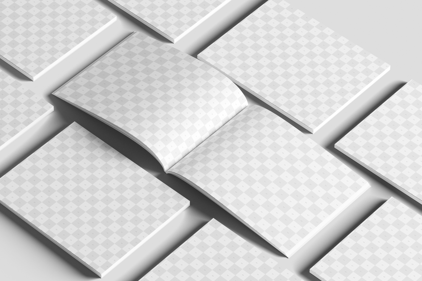 Free US Letter Landscape Publishing Magazine Mockup