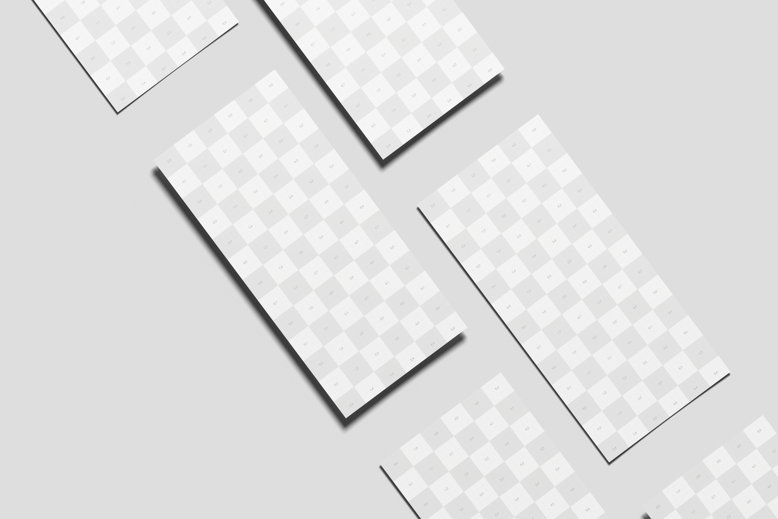Free DL Handbill Mockup Top View