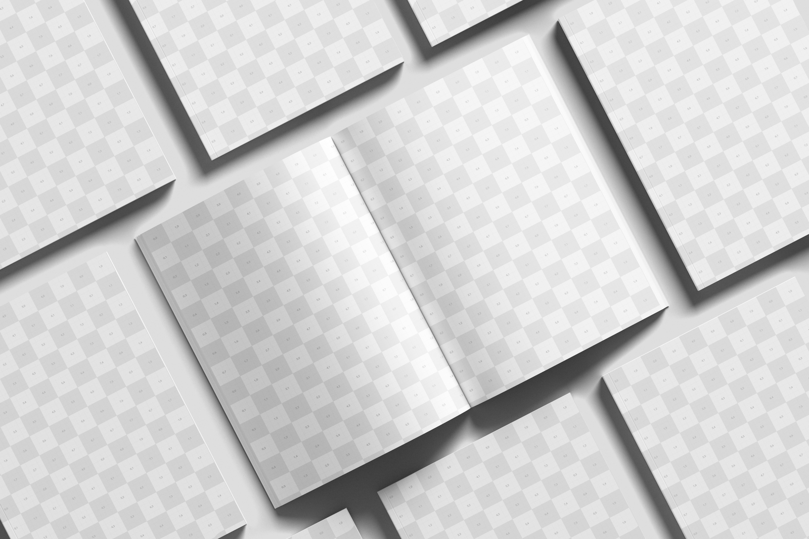 EU Magazine Mockup On Surface