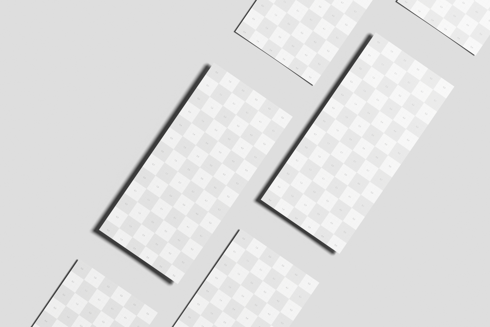 Free DL Pamphlet Mockup Angled View