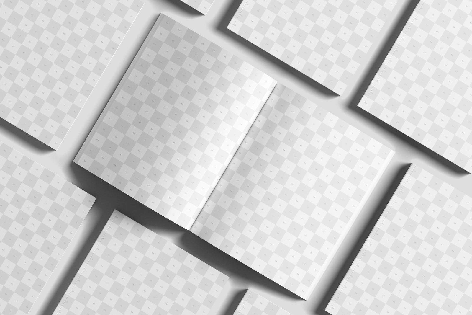 Free US Letter Branding Magazine Mockup Open