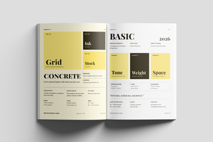 EU Magazine Mockup Top View