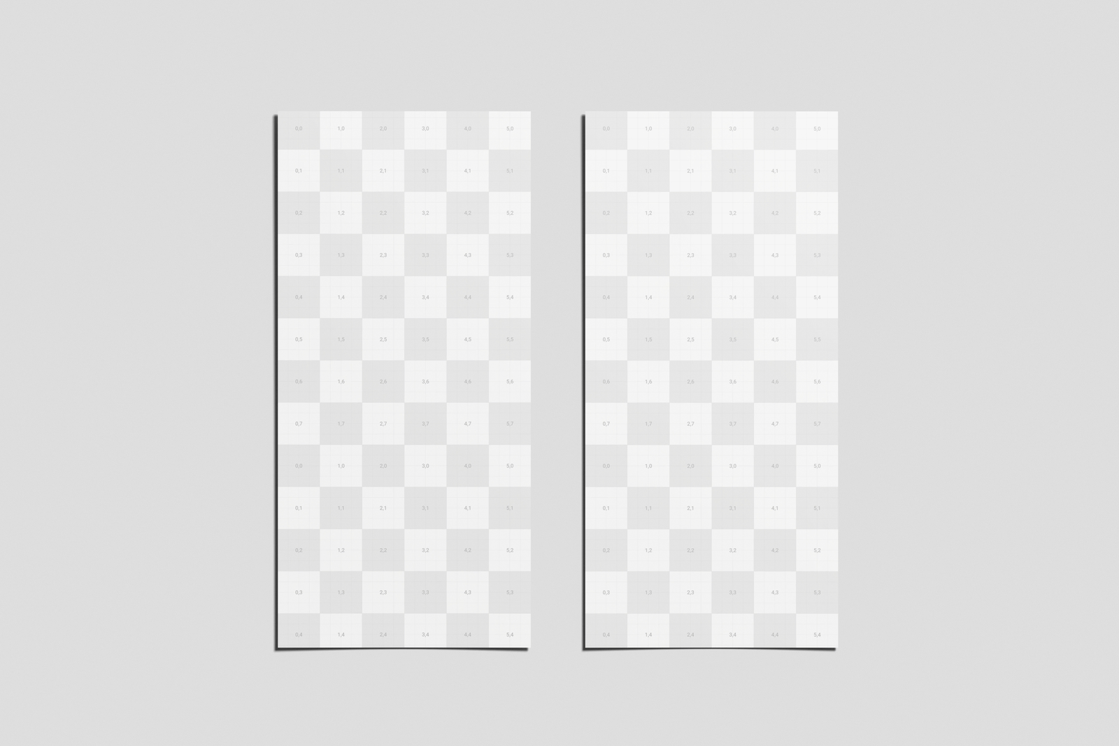 Free DL Leaflet Mockup Front View