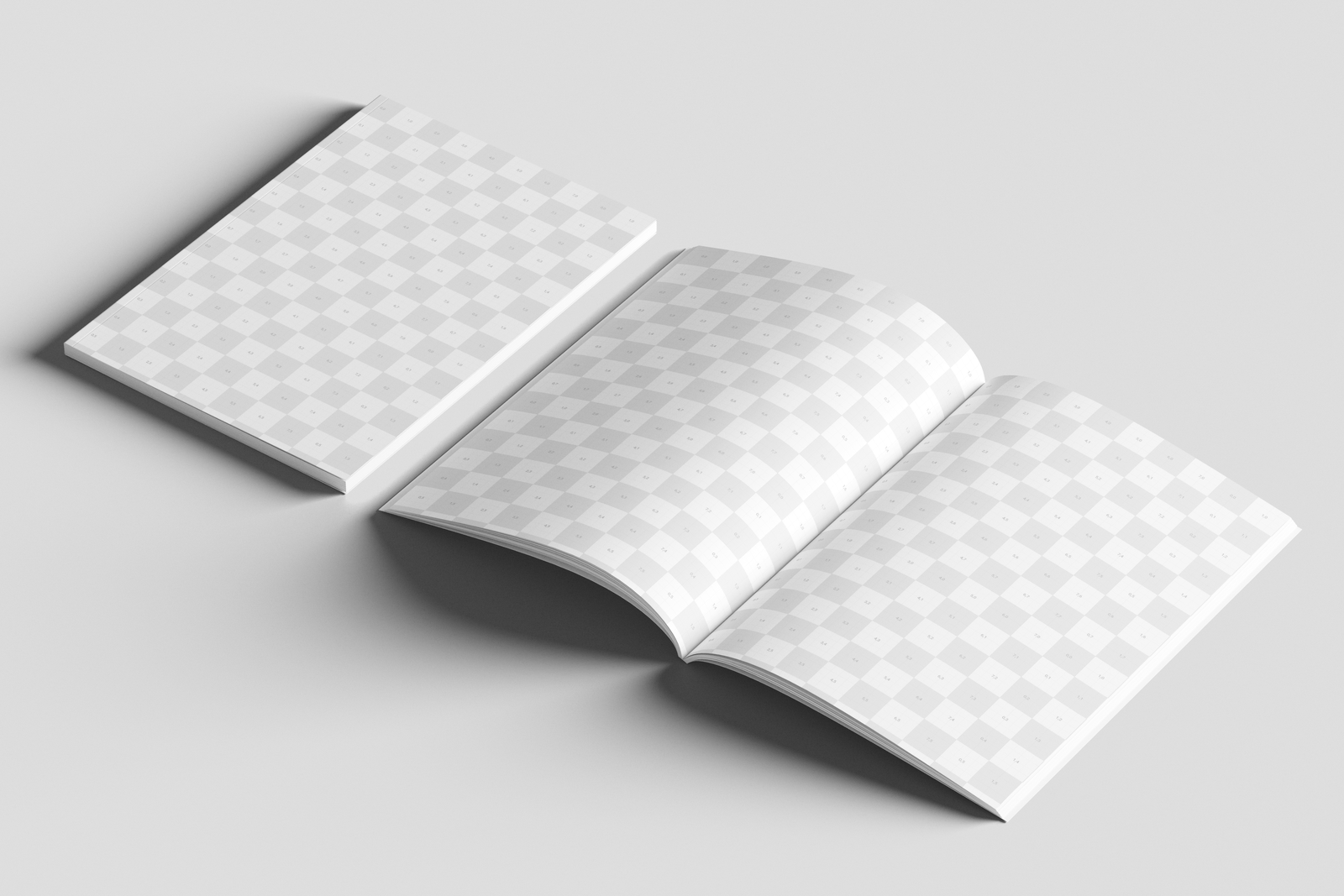 Free EU Magazine Mockup Open Spread