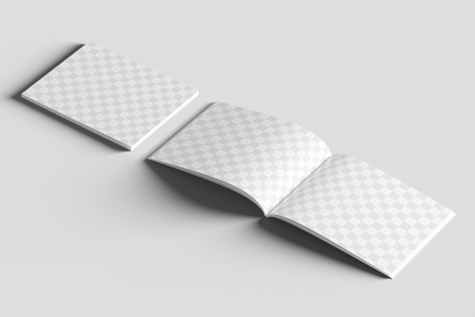 Free US Letter Horizontal Editorial Magazine Mockup