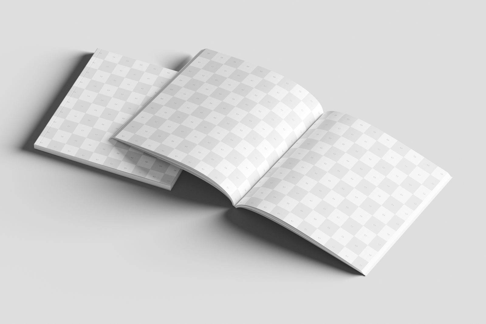 Free Square Professional Magazine Mockup PSD