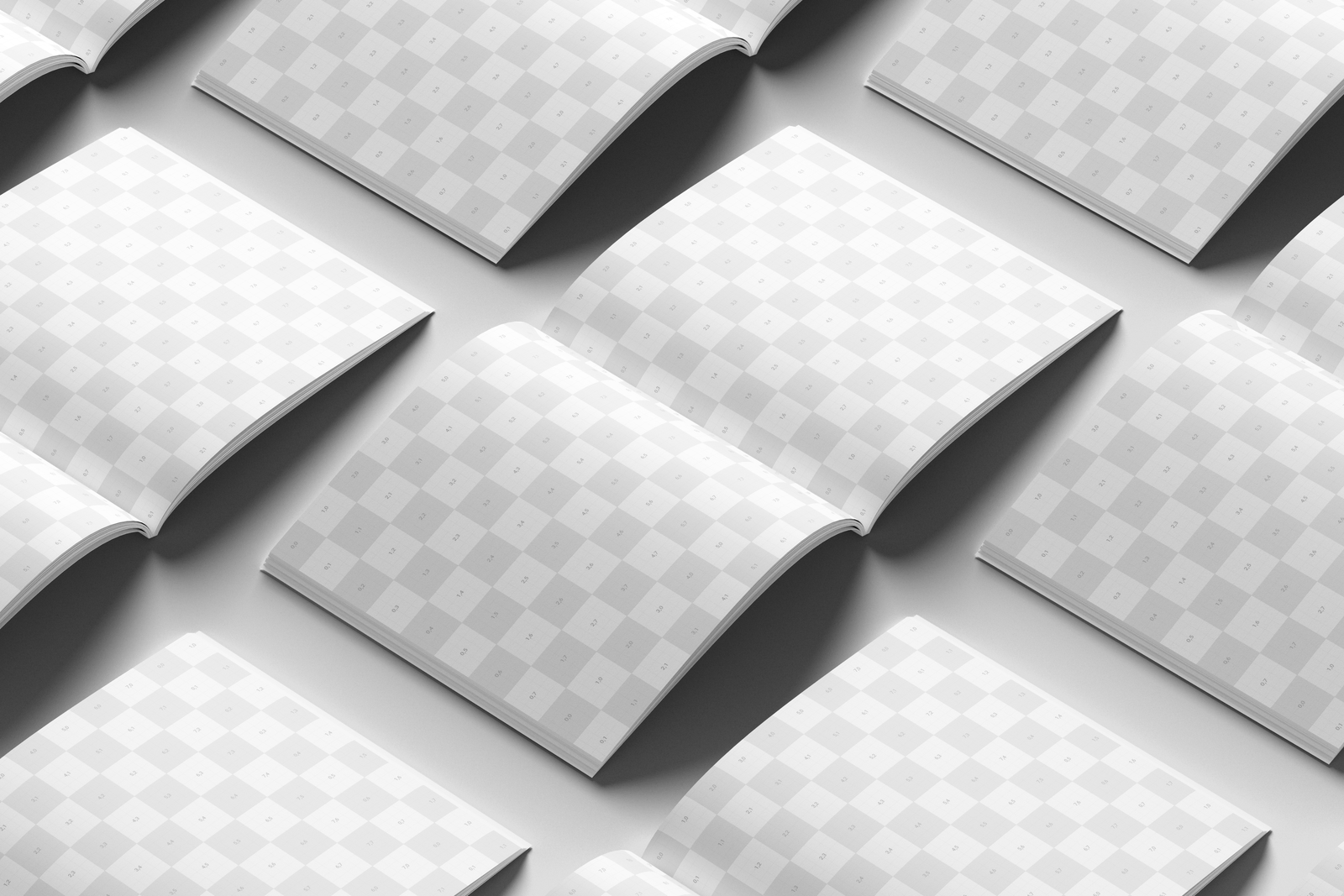 Free Square Print Magazine Mockup PSD