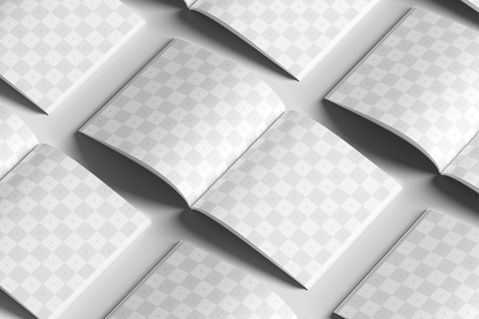 Free Square Print Magazine Mockup