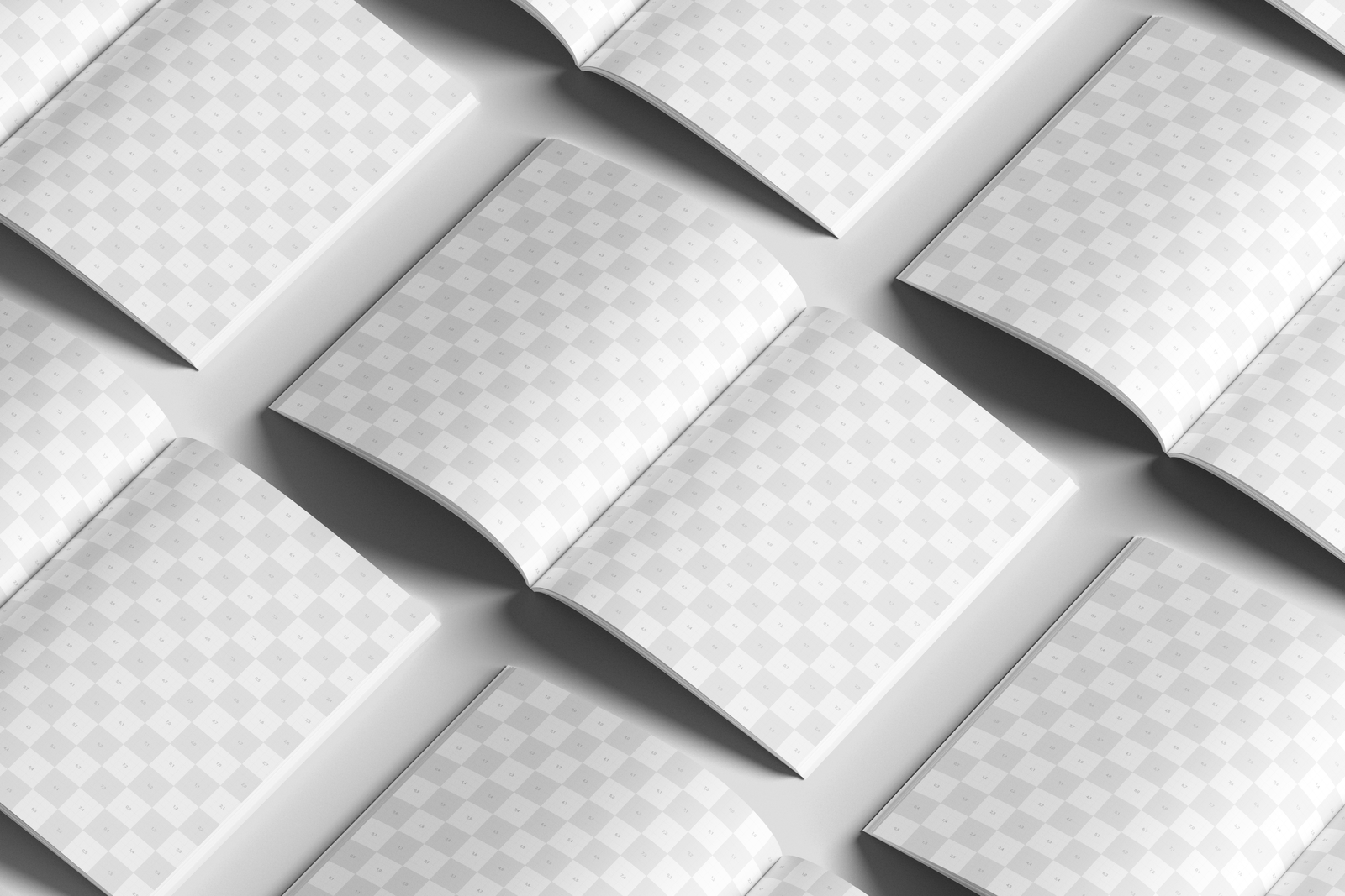 Free US Letter Print Magazine Mockup Top View