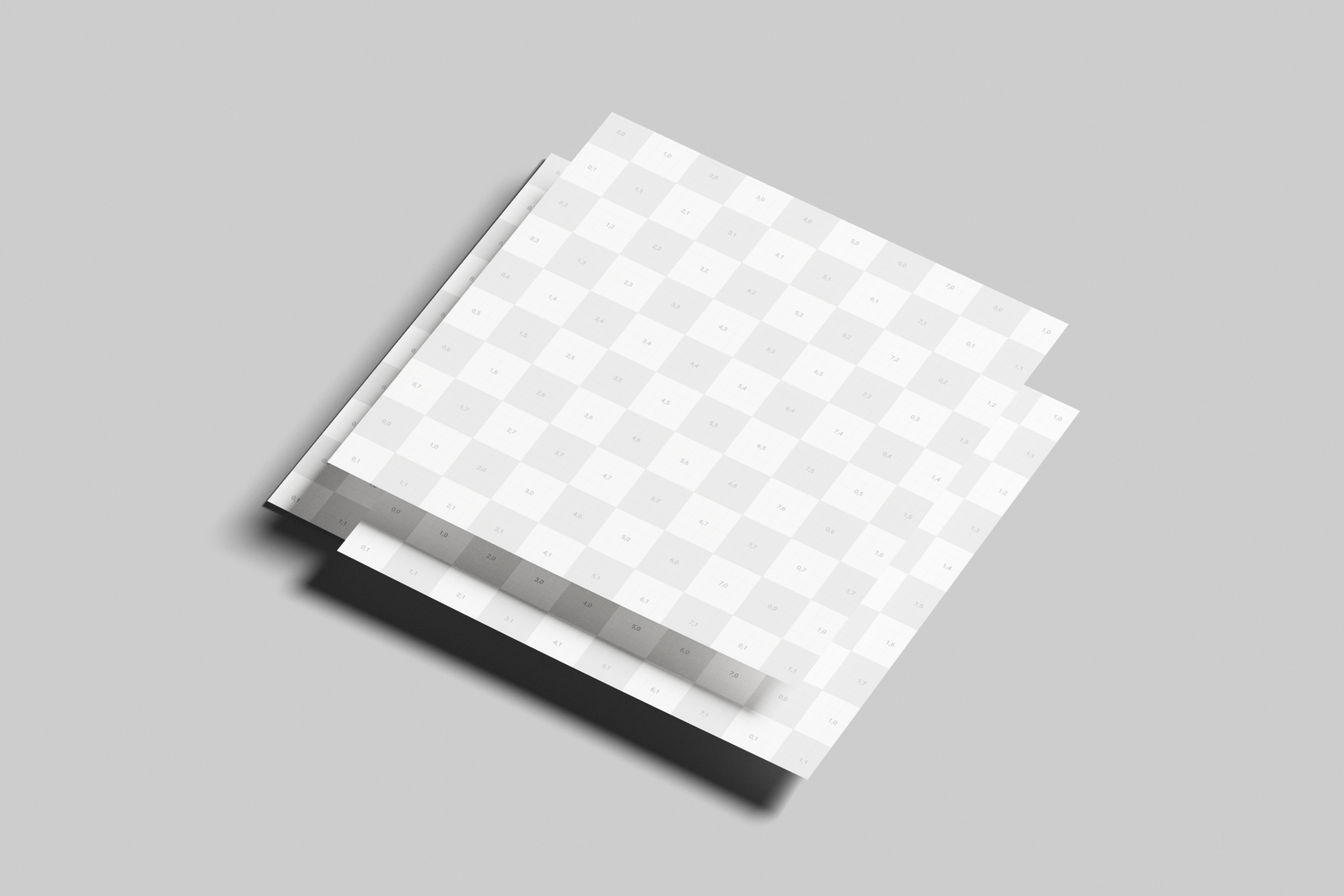 Square Pamphlet Mockup On Floor
