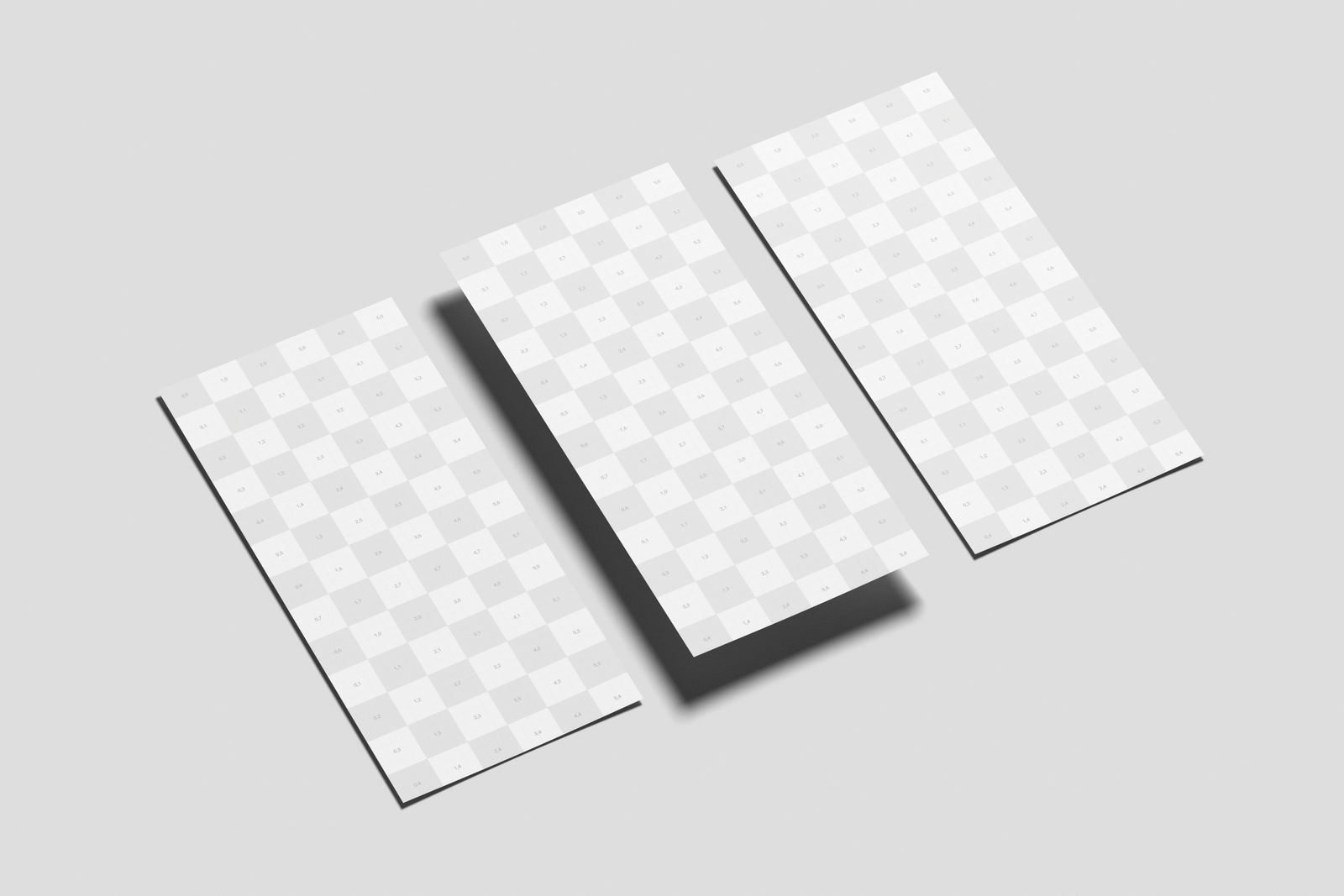 Free DL Handbill Mockup On Surface Angled View