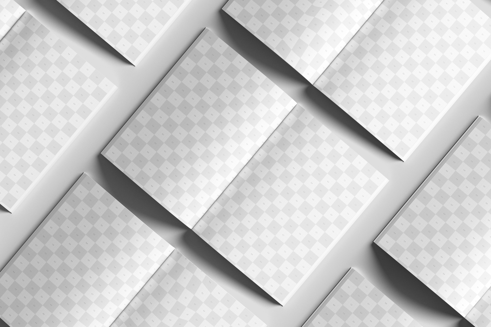 Free EU Magazine Mockup Top View