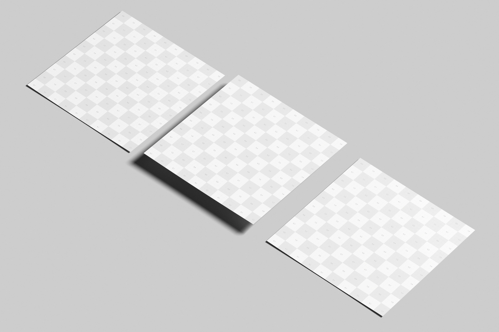 Square Pamphlet Mockup